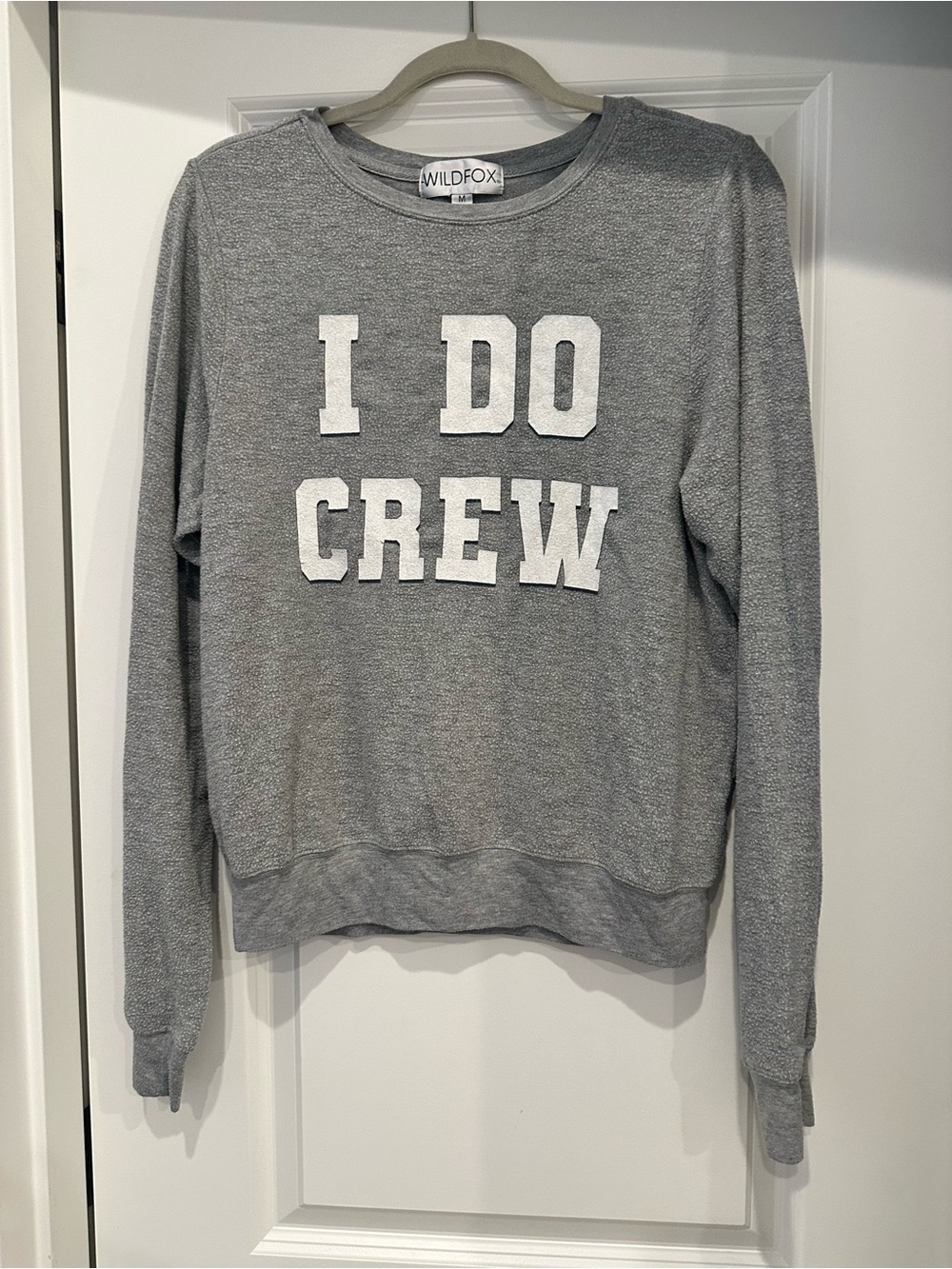 Wildfox Gray Logo Crewneck Sweatshirt